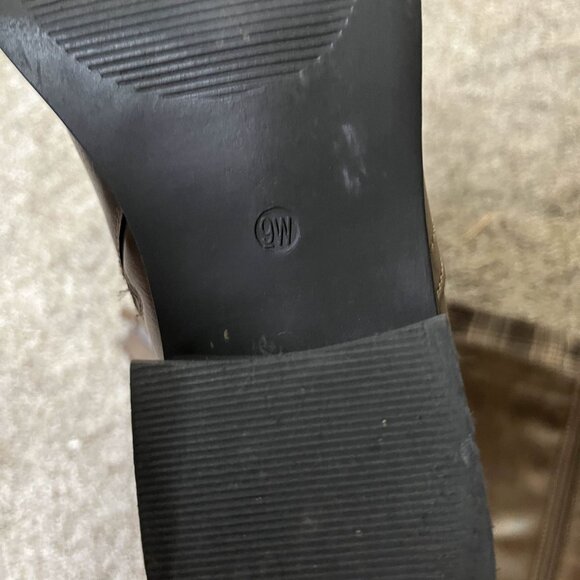 Torrid 9W Wide Calf Wide Width Brown Faux Leather Knee Boots NWOT - Picture 5 of 7